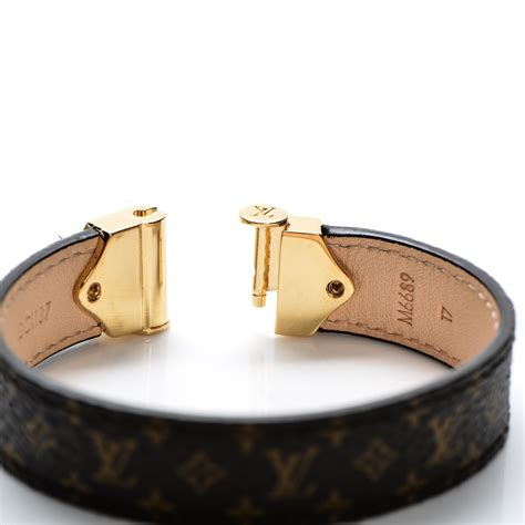 monogram row bracelet lv|louis vuitton leather monogram bracelet.